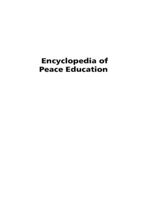 cover image of Encyclopedia of Peace Education